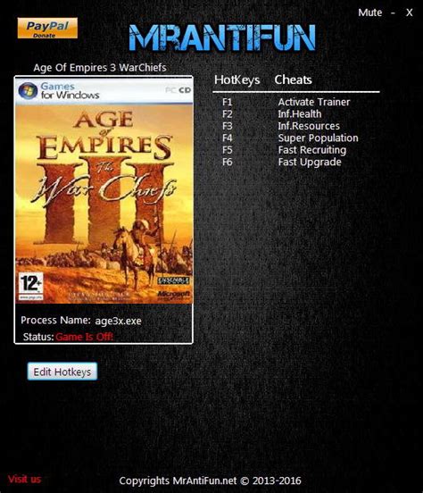 age of empires 3 warchiefs trainer